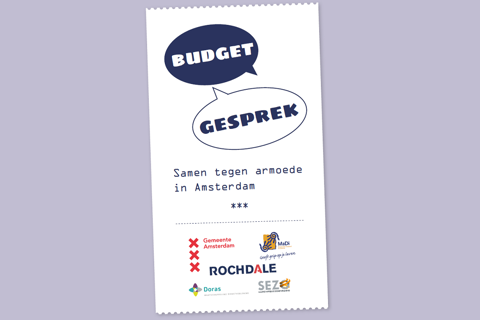Bonnetje van budget gesprek.