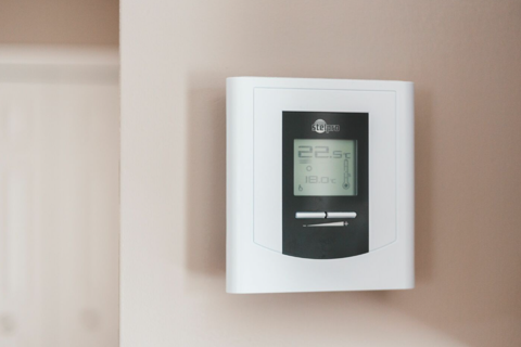 foto van digitale thermostaat 