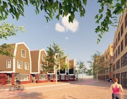 Schets van nieuwe wijk Hilko