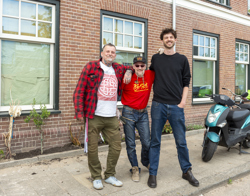 Foto tijdens viering heropening Vlietstraat