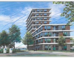 Foto van badhuisweg schets vanuit buurt