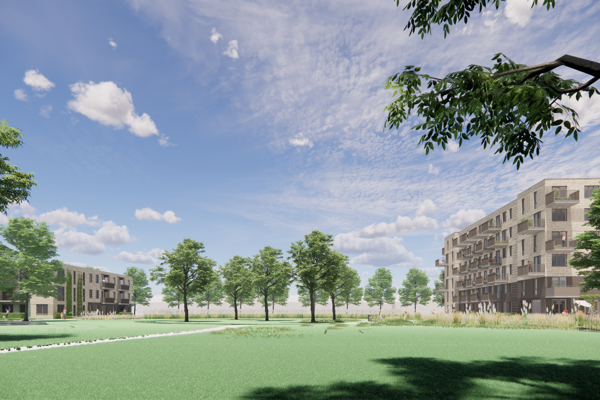 Illustratie nieuwbouw Koggenland en Luitje Broekemastraat